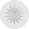 Ekena Millwork Standard Grayson Flower Rosette With Square Edge, 3"W x 3"H x 1/2"P ROSP030X030X050GRY09 - alternate 2